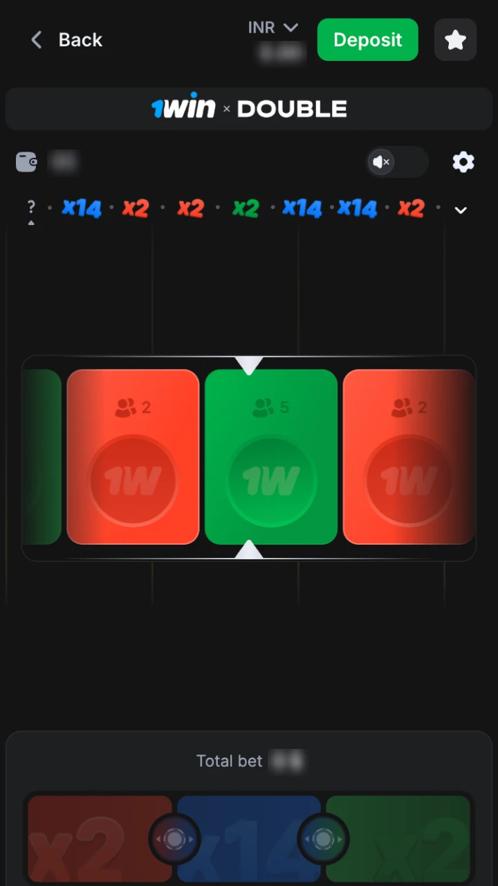 Start 1win Double game and enjoy your winnings.