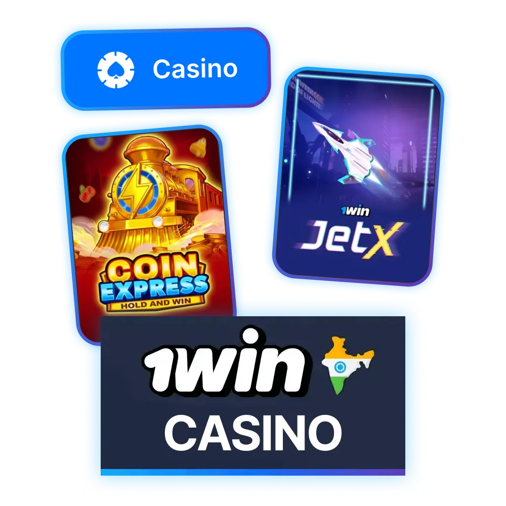 Create account and play 1win casino games with welcome bonus for deposit.