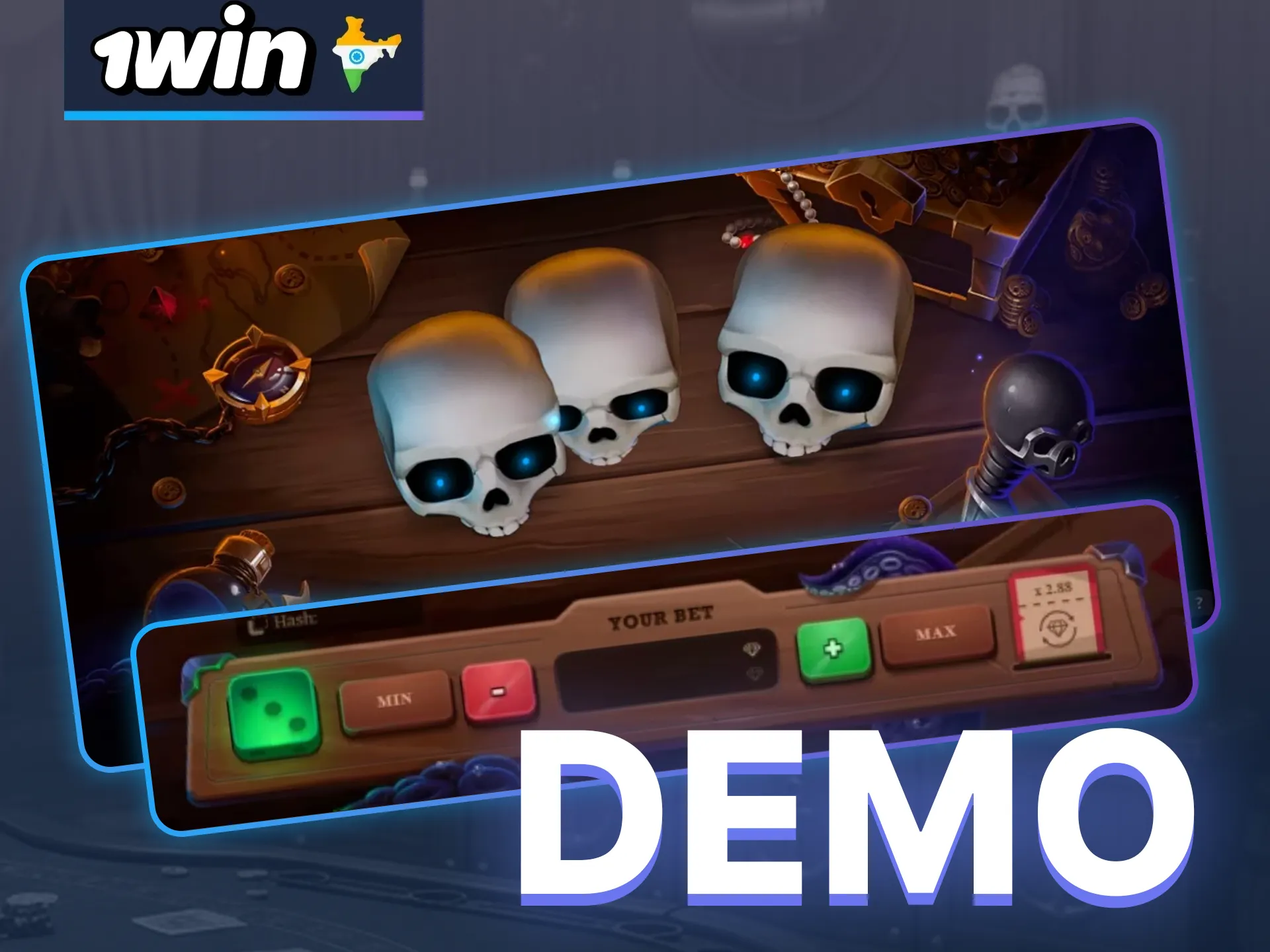 Use the 1win Brawl Pirates demo mode to learn the principle of the game.